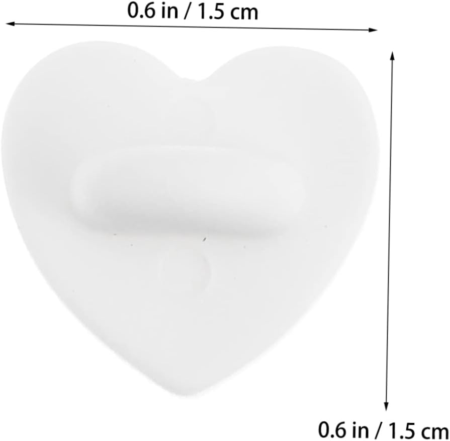 ARTIBETTER 300pcs Heart-Shaped Rubber Pin Backs Secure Brooch Holders for Crafts Tie Tacks and Lapel and Accessories for Brooch Making and Badge Holding