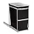 simplehuman 30 Liter / 8 Gallon Under Counter Kitchen Cabinet Pull-Out Trash Can, Heavy-Duty Steel Frame