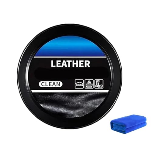 Crema limpiadora de cuero, pasta de limpieza multifuncional, acondicionador, limpiador de zapatos, crema de cuidado, para bolsos, carteras, zapatos, cinturones