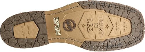 DOUBLE-H Mens 11" Union Built Roper Western-Boots, Rugged Leather Pull-On Work Boots, Durable Comfort for All-Day Wear4