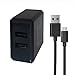 Dual USB Charger and Power Adapter for Amazon Fire TV Stick, Fire and Kindle eReaders, Amazon Fire TV Stick, Fire 7, Kindle Paperwhite E-Reader,Kindle Voyage E-Reader,HD 8 10,Echo Dot