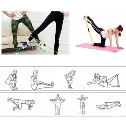 Kit Treino em Casa Mini Band + Crosstube + Corda de Pular