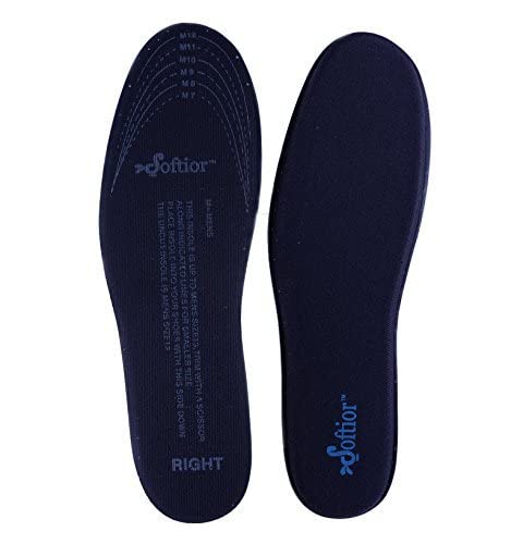 Men's Memory Foam Full Length Cushioned Insoles with Perforation for Sport Work Hiker Shoes