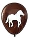Horse Latex Balloons, 16 count (Pinks & Dark Brown)