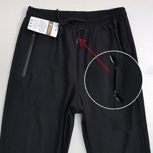 Summer Cool Invisible Zipper Open Crotch Casual Pants Plus Size Loose Men Trousers2