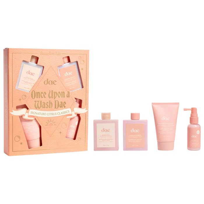 DAE Once Upon a Wash Hair Gift Set (Conditioner Shampoo Detox Shampoo Leave-In Conditioner)