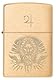 Zippo Sturmfeuerzeug - God Jupiter, Brushed Brass, Laser Engrave - Nachfüllbar - Wiederverwendbar - Windfestes Design - Geschenkbox - Made in USA