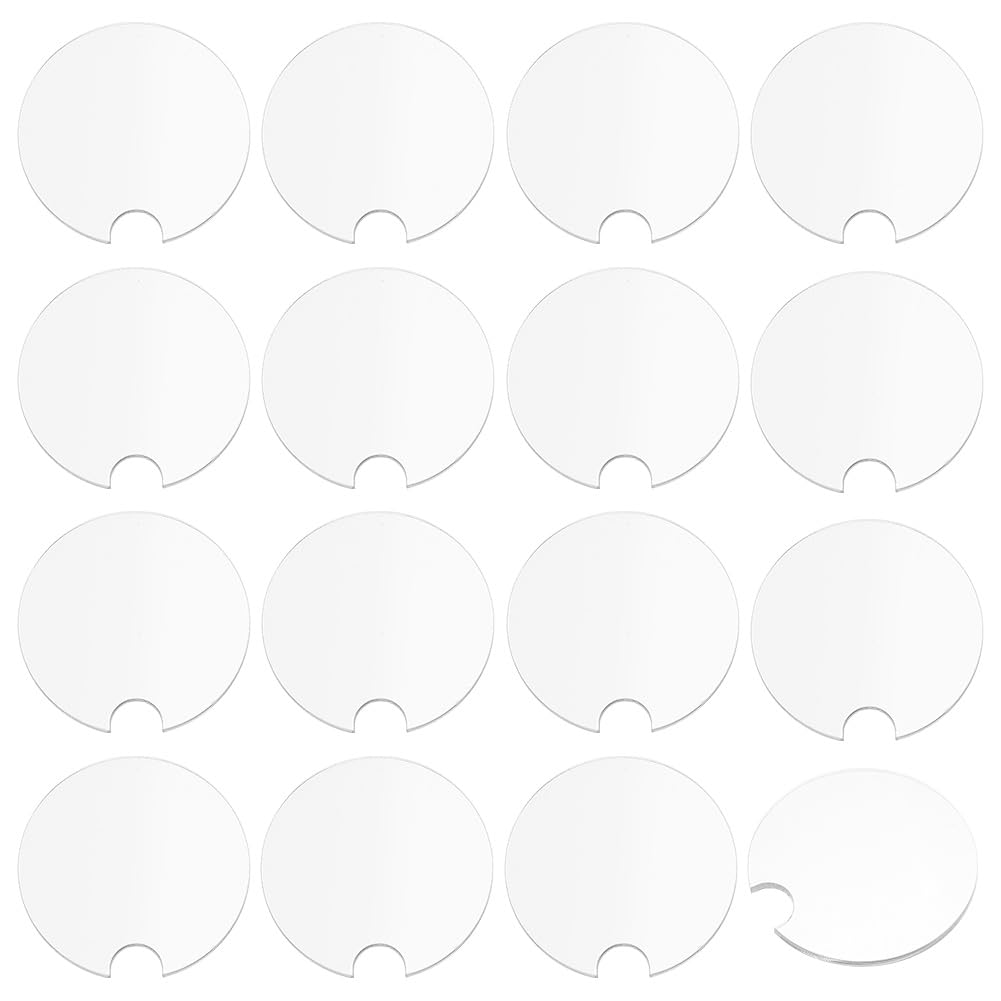 Dessous de verre acrylique personnalisable pour voiture cuisine salon 16pcs
