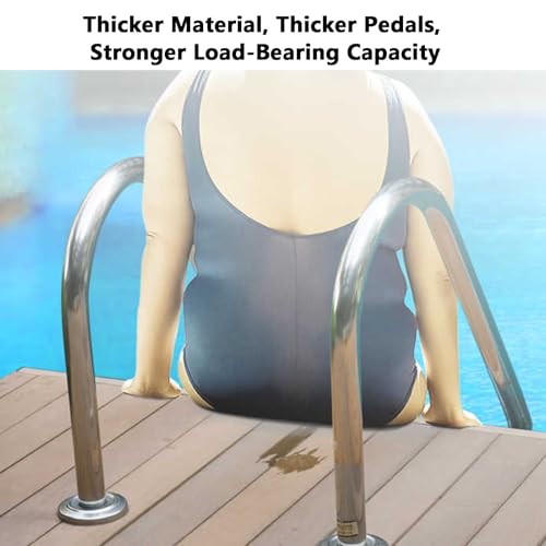 Escalera para piscina de acero inoxidable 2 peldaños miniatura 5