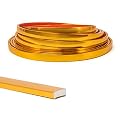 Art3d 10 Ft Peel and Stick Flexible Vinyl Molding Trim for Wall Tile Edges, Kitchen backsplash, Mirrior Frame in Rose Gold