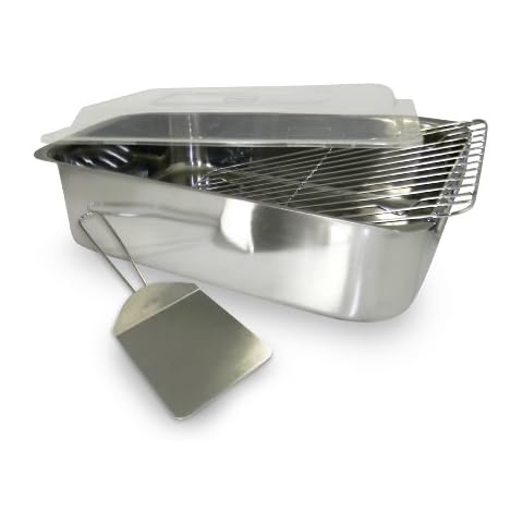ExcelSteel Stainless Roaster with Cover, Rack and Spatula, Piece of 4 Cover