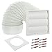Spares2go Mur extérieur kit de ventilation pour sèche-linge Cannon (Blanc, 10,2 cm/102 mm)