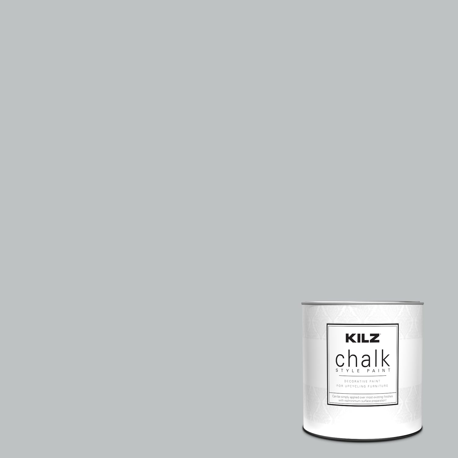 KILZChalk Style Paint, Interior, Ultra Flat, Platinum Ring, 1 Quart