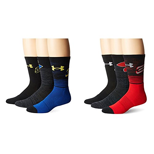 Under Armour Men's Phenom Curry Crew (Bundle Pack)