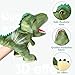 Silipull 3 Pieces Dinosaur Hand Puppets 12 Inch Plush Stuffed Animals Puppet Dinosaur Soft Toys for Animal Storytelling, Teaching, Preschool, Role Play (Tyrannosaurus, Triceratops, Dilophosaurus)