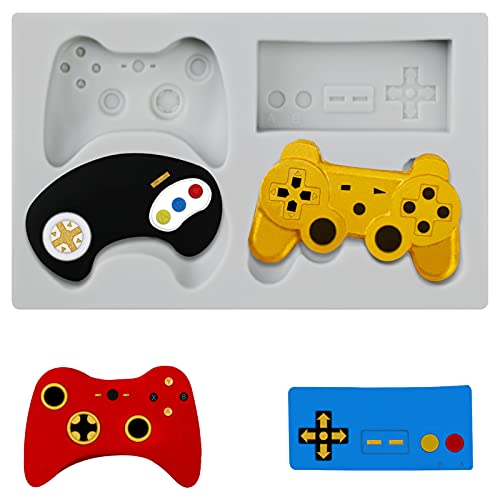SAKOLLA Game Controller Cake Fondant Mould - Video Gamepad Silicone Mould for Candy, Chocolate, Cupcake Decoration, Resin, Clay