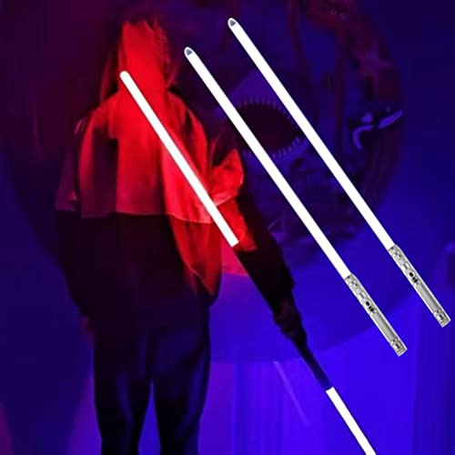 TAIPPAN 2 Paquete Sable de luz, Lightsaber de Metal de 7 Colores RGB, Fuentes de Sonido de Batalla de película simulada, Juguete de Regalo para Cosplay, Guerra de Las Galaxias Lightsable Sable luz Cover