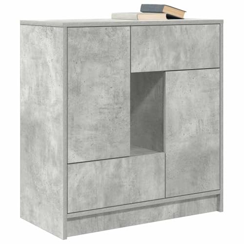 Aparador para salón gris hormigón ideal para renovar el estilo del comedor actual 5