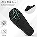 ERGOfoot Orthopedic Slippers for Women with Arch Support, Plantar Fasciitis Relief, Orthotic Closed Toe House Shoes for Indoor and Outdoor with Non-Slip Rubber Sole/Black W6