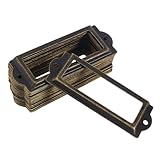 Poignées de tiroir à étiquettes - elles s'appliquent cadre d'étiquette du tiroir de la boîte à médicaments en bois, étiquettes pour tiroirs