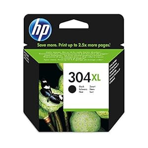 HP 304XL (N9K08AE) Original Druckerpatrone Schwarz mit hoher Reichweite für HP DeskJet 26xx, 37xx, ENVY 50xx, (1er Pack)
