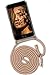 Produktbild ONEFLOW Twist Case kompatibel mit iPhone 6s Plus / 6 Plus - Handykette, Handyhülle mit Band zum Umhängen, Hülle mit Kette abnehmbar, Gold Beige
