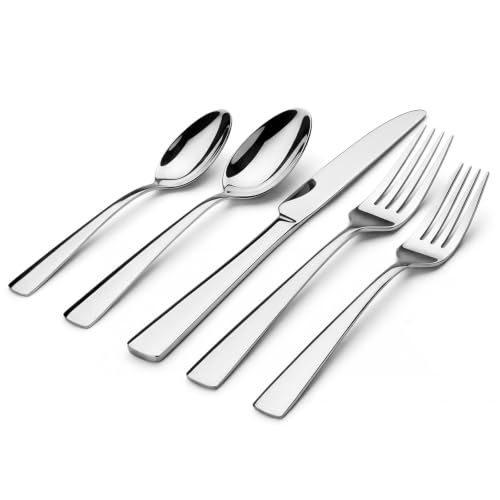 Silverware Set for 8, 45 Piece Stainless Steel...