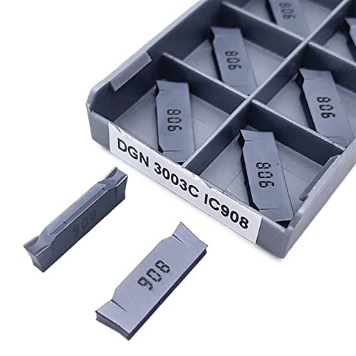 AALLYN Indexable Carbide Lathe Tool 10pcs DGN3003C IC908 Carbird Turning Tool