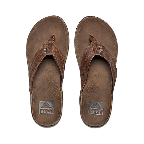 Image of REEF Men's J-Bay III Leather Flip Flops