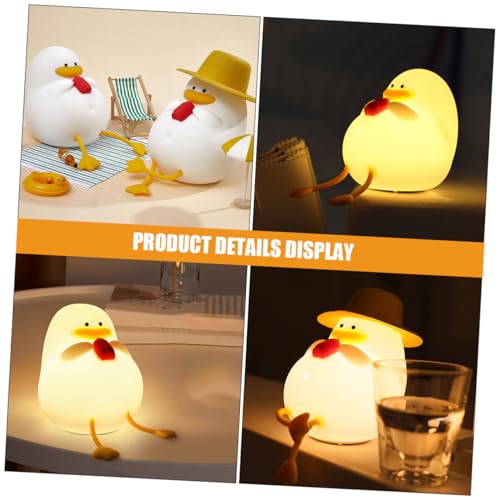 Lámpara de Mesa de Noche Pequeña con Luz de Pato de Silicona miniatura 4