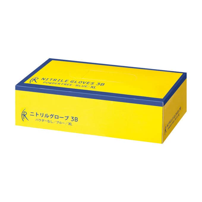 Amazon.co.jp: ファーストレイト ニトリルグローブ3B(ブルー) FR-5664