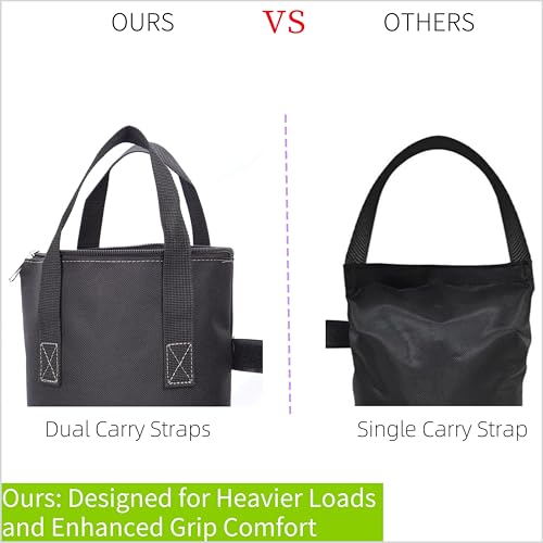 Zipper Top Sand Bags for Canopy Legs (120LBS Load Capacity, Without Sand) Sand Bags for Weight - Sandbags for Gazebo Legs, Pop Up Canopy Tent Weights - Canopy Weight Bags, Set of 4 - Image 6