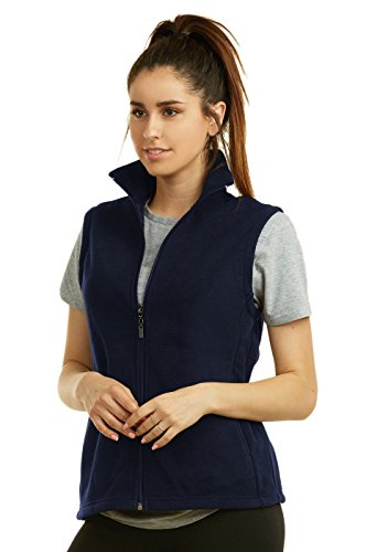 Women's Polar Fleece Full Zip Up Winter Vest3