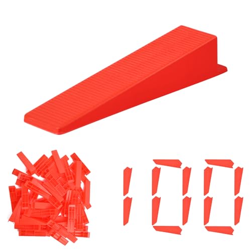Flintronic Tile Leveling System, 100PCS Resuable Wedges, Tile Spacers, Resuable Tile Installation Tool for Stone and Floors