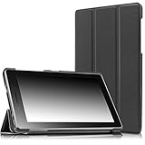 Infiland Case For Lenovo Tab 3 Essential, Ultra Slim Tri-Fold Case Cover for 2016 Release Lenovo Tab 3 Essential 7.0 7-Inch Tablet - Black