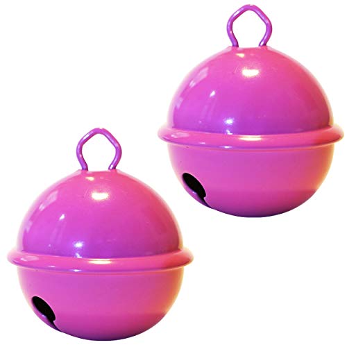 Glöckchen Rosa Farbe (X2 Glocke 35 mm) Schön laut sound, Mehr als 16 farben in 3 Größen glocken (Riese 35mm, groß 25mm, mittel 15mm) Zum basteln, Baby, kinder, Dekoration, Montessori Cover