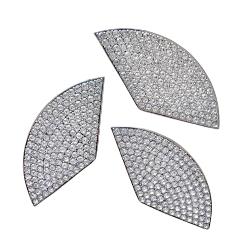 Image of Car Bling Accessories Decals Trunk Sign Emblem Sticker Compatible with Mercedes Benz Modification Rhinestone Crystal Decals Accessory (Silver, for 2013-2019 GLA250)