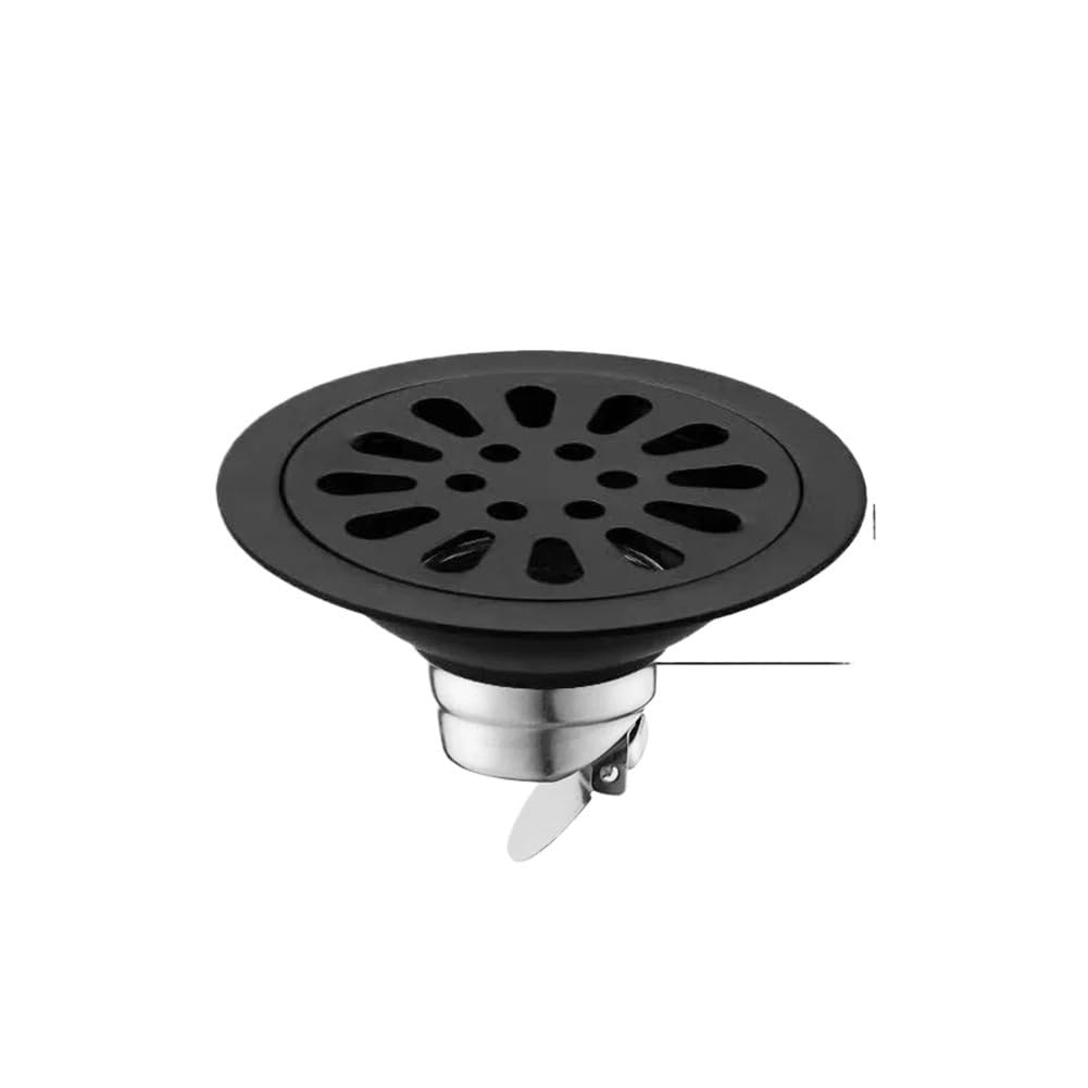 2pc Shower Floor Drain Backflow Preventer Stainless Steel Bathroom Anti-odor Sewer Drainage Cover(Color 2)