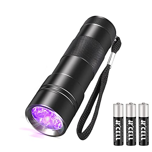Sevenka Black Light Flashlight, 12 Led 395Nm Uv Blacklight Flashlight, Portable Pet Urine Detector For Dog Cat Urine Stain, Matching With Pet Odor Eliminator (Batteries Are Included) #TOP21