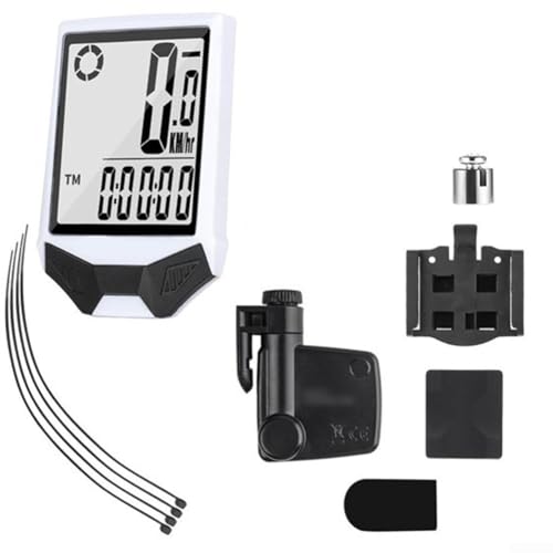 Ordenador inalámbrico para bicicleta con pantalla grande de 2.8 pulgadas, pantalla luminosa inglesa, velocímetro impermeable y odómetro para bicicletas plegables de carretera de montaña, ciclismo