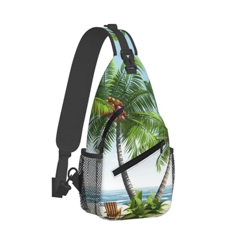 Bolso Cross Chest para Hombre y Mujer Negro miniatura 2