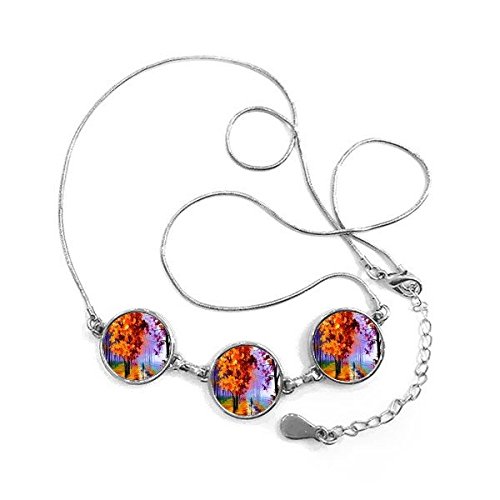 Collier paysage d'automne idéal pour sublimer une tenue bohème ou un style de saison