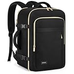 ETRONIK for Ryanair Cabin Bags 40x30x20 Underseat, 24L Travel Backpack Cabin Size Hand Luggage Bag, Wizzair Water Resistant Carry on Bag, 15 inch Laptop Rucksack Backpack for Ryanair, Easyjet, Black