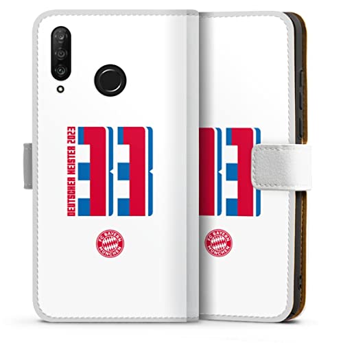 Étui Huawei P30 Lite New Edition FC Bayern Munich : Coque rabat magnétique