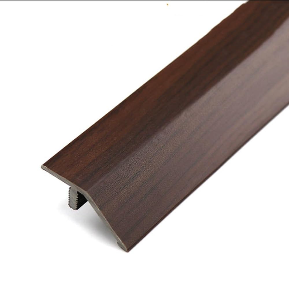 NILZA Floor Transition Strip For Wood To Tile 0.5"-0.7" Height, PVC Threshold Strip Floor Edging Trim Strip, Thresholds Cover Strips For Doorways Flooring, Vintage Style (Color : G)