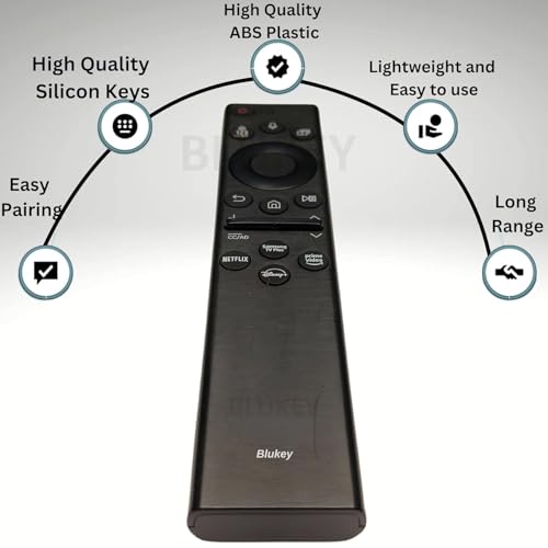 Image of Remote Control Compatible with Samsung TV BN59-01385A - Smart Bluetooth Remote with Voice Command, Shortcut Keys, and Works with Samsung 4K /8K UHD, Neo QLED, The Frame & Crystal UHD TVs