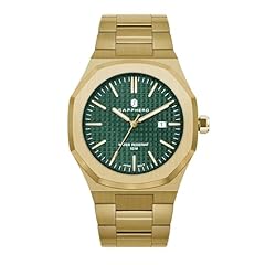 gold strap/green face