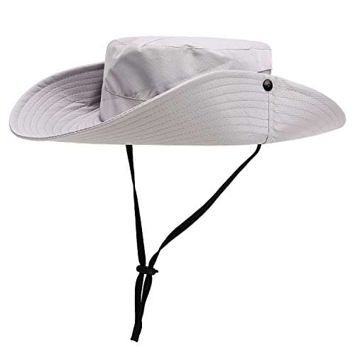 Image of Womens Summer Sun Hat Beach Hat Wide Brim Outdoor UV Protection Hat Foldable Cool Mesh Ponytail Bucket Hat