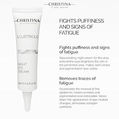 -CHRISTINA- Illustrious Night Eye Cream with Retinol and Vitamin C | Under Eye Cream Revitalizes, Brightens, Nourishes the Skin | Night Cream for All Skin Types 15ml