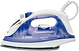  Bosch TDA2377 - Plancha (Plancha vapor-seco, Suela de paladio, 1,8 m, 90 g/min, Azul, Blanco, 25 g/min)